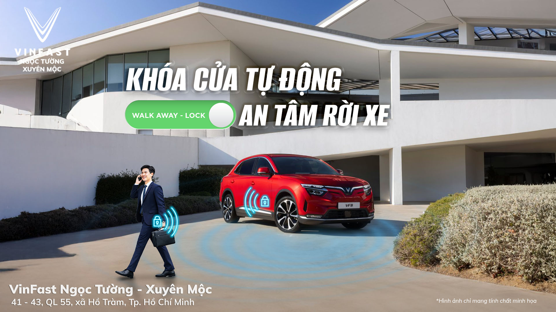 Tự Động Khóa Cửa Với Tính Năng Walk-away Lock Trên Các Dòng Xe VF 8 Và VF 9