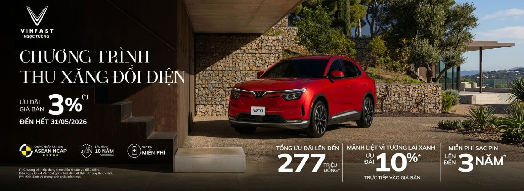 Banner thu xăng đổi điện VF8